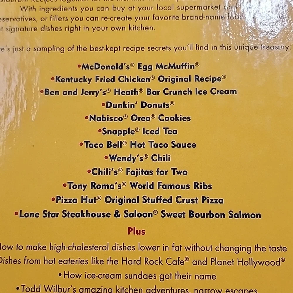 A Treasury of Top Secret‎ Recipes Hardback